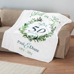 Personalized Anniversary Throw, 50