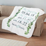 Personalized Important Dates Throw, 50