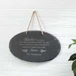 Personalized Bless Us Oh Lord Prayer Slate Plaque