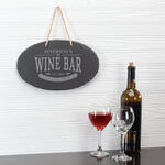 Personalized Wine Bar Slate Plaque