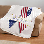 Personalized Veterans Throw