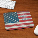 Personalized American Flag Mousepad