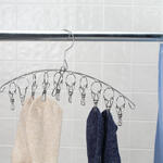 Clothes Hangers with 10 Clips, Set of 2