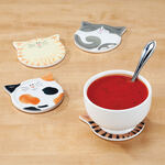 Cat Face Coasters by Chef's Pride™, Set of 4