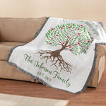 Personalized Our Roots Run Deep Throw Blanket