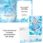 Personalized The Saviour's Birth Christmas Cards, Set of 20