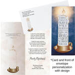Personalized Candle Light Prayer Christmas Cards, Set of 20
