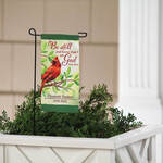 Personalized Cardinal Memorial Mini Garden Flag