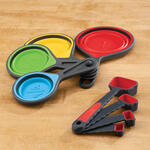 8-Pc. Collapsible Measuring Cup and Measuring Spoon Set by Chef's Pride™
