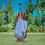 Personalized Female Silhouette Golf Towel