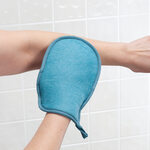 Bath Mitt with Cleaning Strap