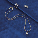 Necklace, Goldtone Pendant