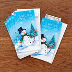 Snowman Money Holder Cards, Set of 6