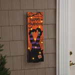 Lighted Happy Halloween Witch Sign by Holiday Peak™
