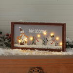 Lighted Snowman Welcome Sign by Holiday Peak™
