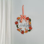 Metal Thankful Wreath by Holiday Peak™