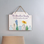 Personalized Growing Together Hanging Sign