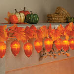 Lighted Leaves and Acorn Garland By Holiday Peak™