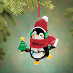 Personalized Christmas Penguin Ornament