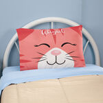 Personalized Red Cat Pillowcase