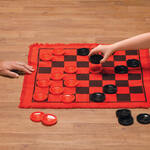 3-In-1 Giant Checkers and Tic Tac Toe Game Set