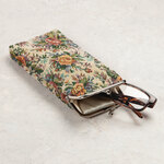 Snap Clasp Tapestry Eyeglass Case