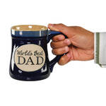 World's Best Dad Blue Stoneware Mug
