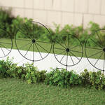 Metal Wagon Wheel Border Fence by Fox River™ Creations