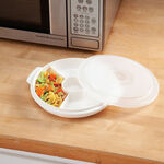 Microwave Four Section Dish with Cover
