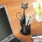 Cat Desk Pen Holder