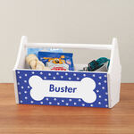 Personalized Dog Treats and Toy Caddy