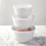 6-Pc. Nesting Ceramic-Look Storage Bowl Set by Chef's Pride™