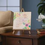 Personalized God Is By Your Side Plaque On Easel