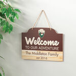 Personalized Our Adventure Hanging Sign