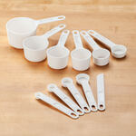11-Pc. White Measuring Cup/Spoon Set