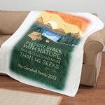 Personalized Walk with Nature Throw