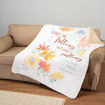 Personalized Falling Leaves Sherpa Throw, 50