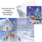 Personalized Holy Night Christmas Cards, Set of 20