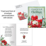 Personalized Christmas Prayer Christmas Cards, Set of 20
