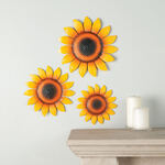 Metal Sunflower Hangings by Fox River™ Creations, Set of 3