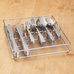 61-Pc. Abbeville Flatware Set with Wire Caddy, Service for 12