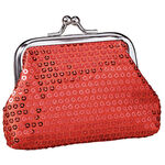 Red Sequin Coin Purse