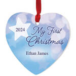 Personalized My First Christmas Ornament, BLUE