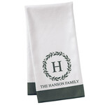 Personalized Monogram Wreath Towel by Home Marketplace