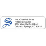 Ornate Initial Personalized Address Labels