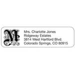 Elegant Initial Personalized Address Labels