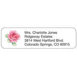 Pink Rose Personalized Address Labels