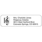 Treble Clef Personalized Address Labels