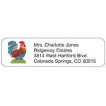 Rooster Personalized Address Labels