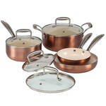 8 Piece Copper Cookware Set by The Home Marketplace